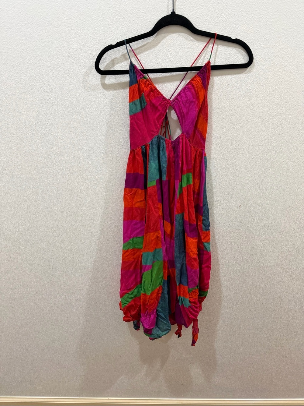 Anthropologie Small Alani Summer Dress/Cover up Strappy Asymmetrical Vacation